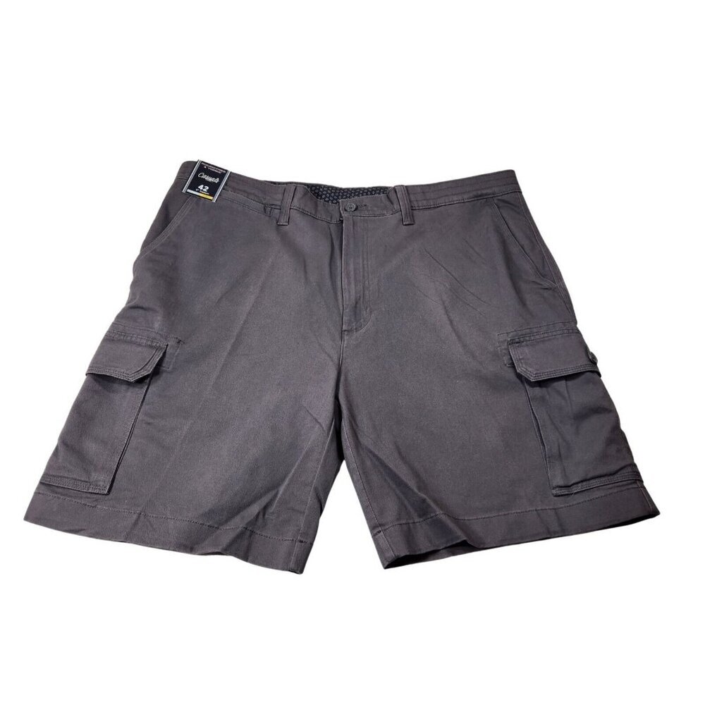 Roundtree & Yorke Stretch Fabric Cargo Shorts Size 42 Grey Classic Fit
